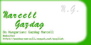 marcell gazdag business card